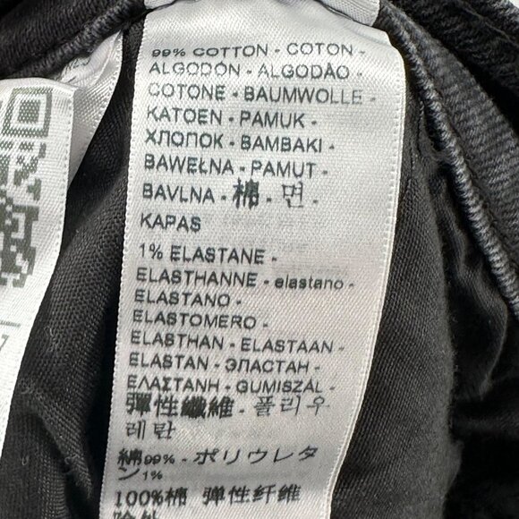 Levi's Wedgie Straight Jeans Plus Size 24W Cut and Dry Black Wash - Picture 6 of 6